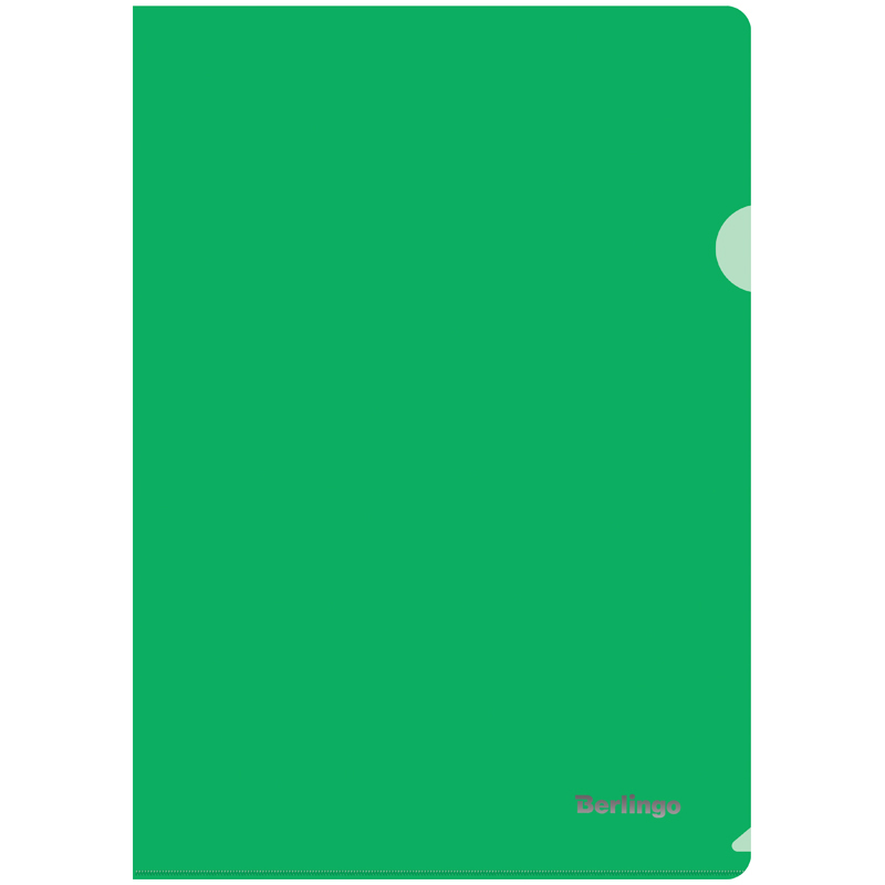 Папка-уголок Berlingo, А4, 180мкм, прозрачная зеленая AGp_04104