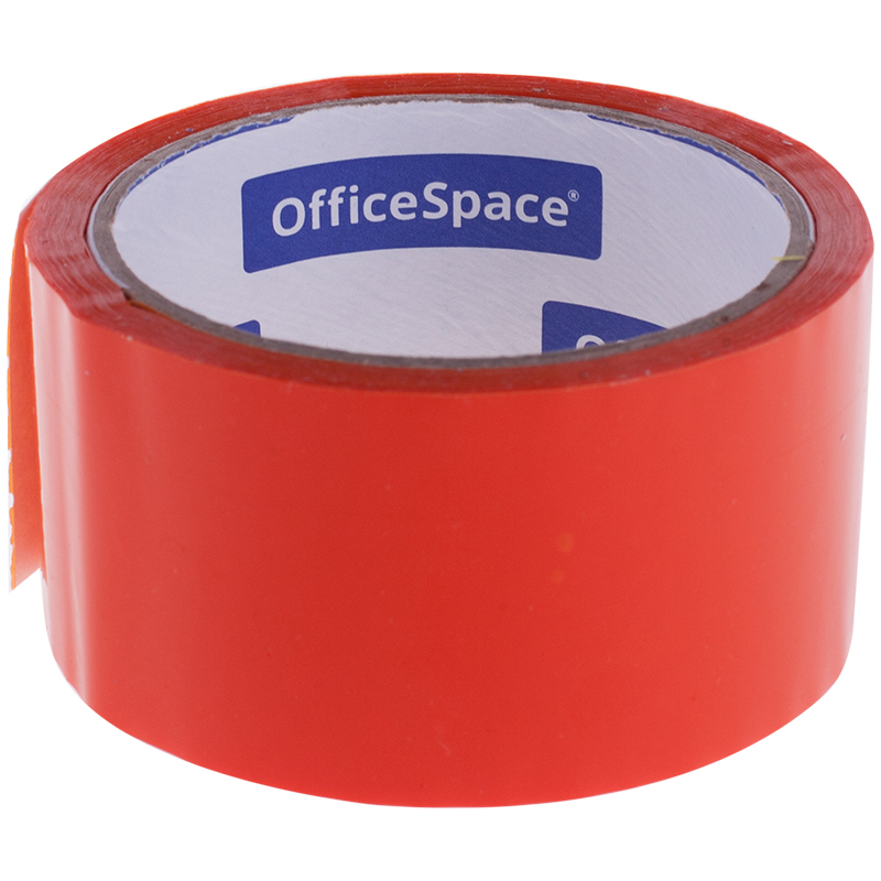 Клейкая лента упаковочная OfficeSpace, 48мм*40м, 45мкм, оранжевая, ШК КЛ_6289