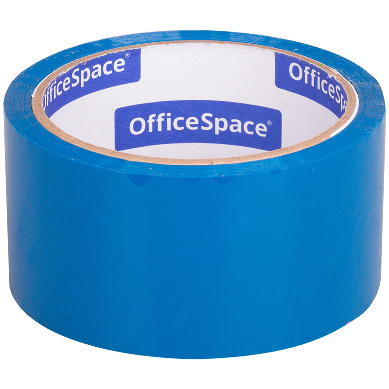 Клейкая лента упаковочная OfficeSpace, 48мм*40м, 45мкм, синяя, ШК КЛ_6290