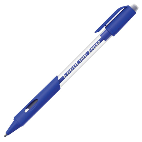 Ручка Пиши-стирай гелевая ERICH KRAUSE ErgoLine Erase, узел 0,7мм, линия 0,35мм, упор, синяя, 41545