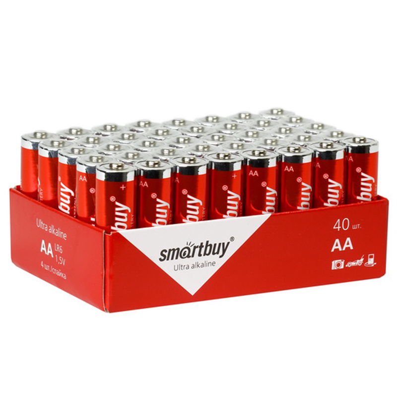 Батарейка SmartBuy AA (LR6) алкалиновая, OS40