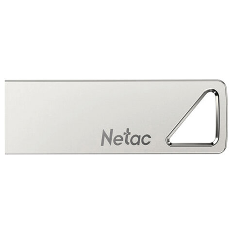 Флеш-диск 32GB NETAC U326, USB 2.0, металл. корпус, серебристый, NT03U326N-032G-20PN
